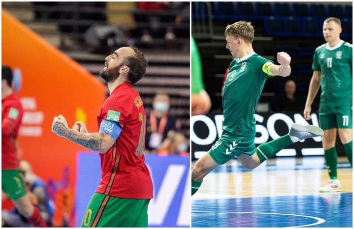 Iš kairės: Futsalo legenda Ricardinho 