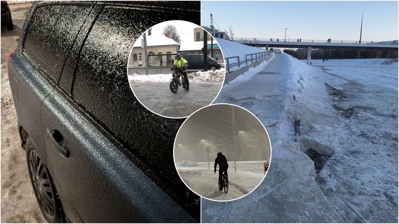 „Smagiau, nes adrenalinas“: slidūs šaligatviai – ne problema