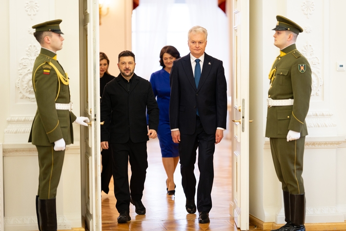 Gitanas Nausėda ir Volodymyras Zelenskis