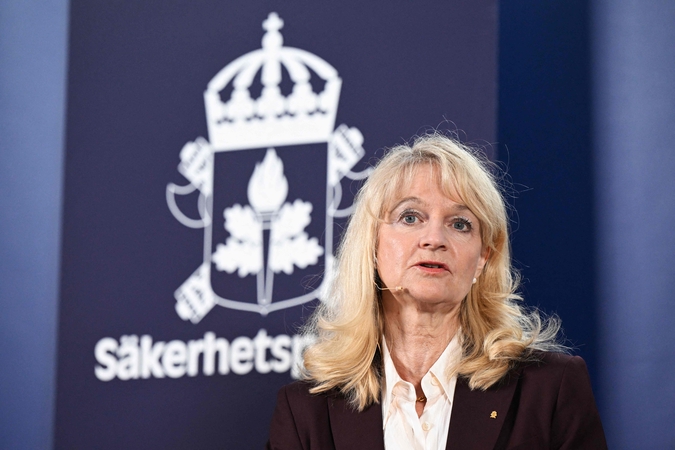 Švedijos žvalgybos vadovė: yra rizika, kad padėtis blogės