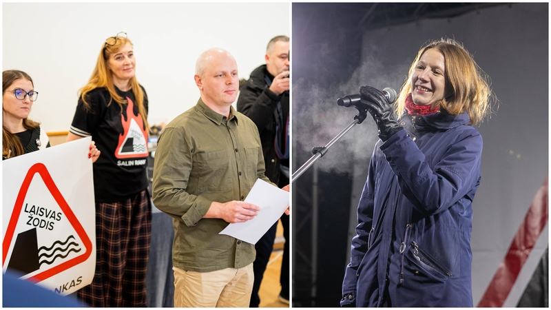 Deividas Jursevičius (kairėje) ir Birutė Davidonytė (dešinėje)