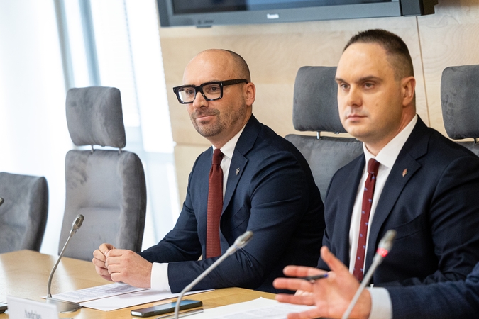 Matas Maldeikis (kairėje) ir Andrius Vyšniauskas