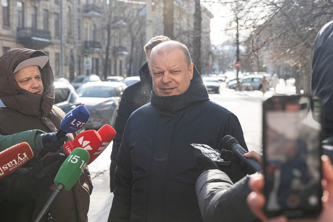 Saulius Skvernelis atvyko į STT