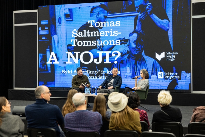 Tomo Šaltmerio knygos „A noji? „Syki Amerikuo“ i kėtas Tomsuona istuorijis“ pristatymas