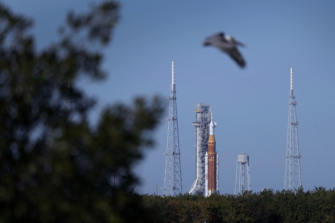 NASA sėkmingai atliko „Artemis II“ raketos paleidimo repeticiją