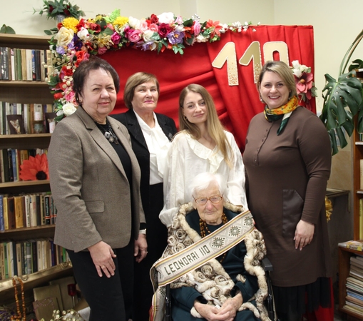 Vyriausia Lietuvos gyventoja atšventė 110-ąjį gimtadienį