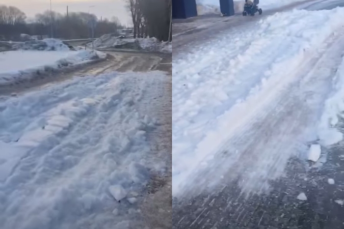 Priekulėje dėl sniego nuošliaužų jau teko kviesti kelių priežiūros tarnybas