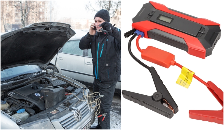Reanimacija: avariniu atveju atgaivinti akumuliatorių galima nuo kito automobilio arba pajungus vadinamąjį būsterį.