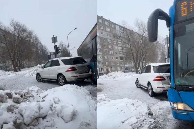 Po susidūrimo su autobusu automobilis atsidūrė pėsčiųjų perėjoje