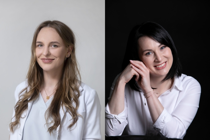 Rita Buivydaitė-Dailidėnė (kairėje), Augusta Petrušaitė (dešinėje)