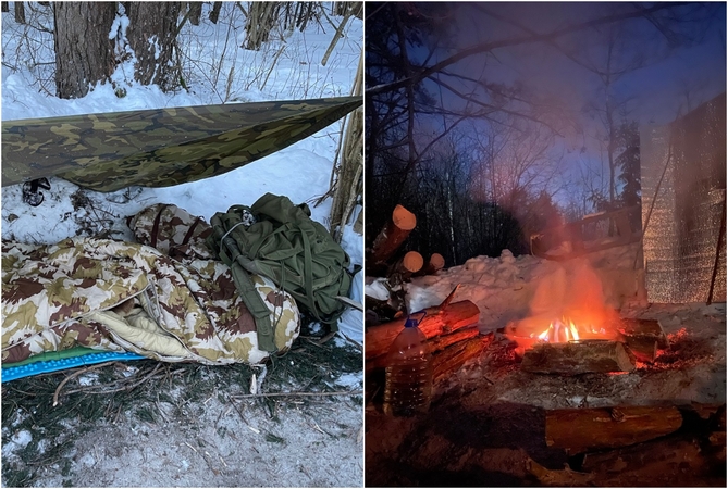 Patyręs keliautojas pasidalijo įspūdžiais: šalčiausią naktį praleido miške