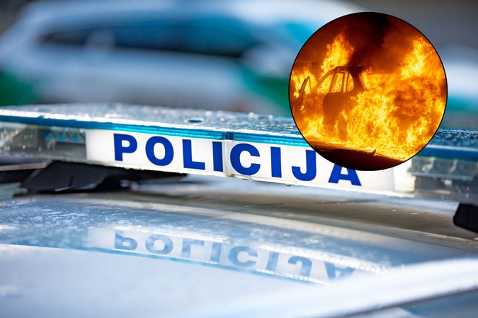 Uostamiestyje degė automobilis: įtariamas padegimas