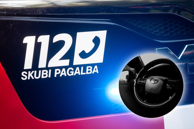 Kretingos rajone nuo kelio nuvažiavo automobilis: vairuotoja nenukentėjo