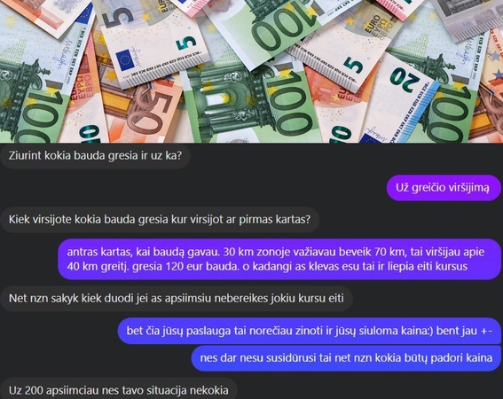 Plinta neįprasti skelbimai: atsikratyti baudų galima už pinigus