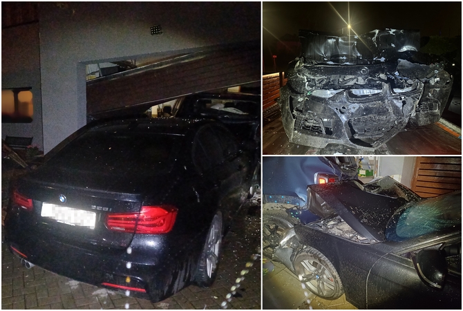 Pradedančiojo kelių gaidelio fiasko: išvakarėse įsigyto BMW „aplaistymas“ baigėsi trankiai