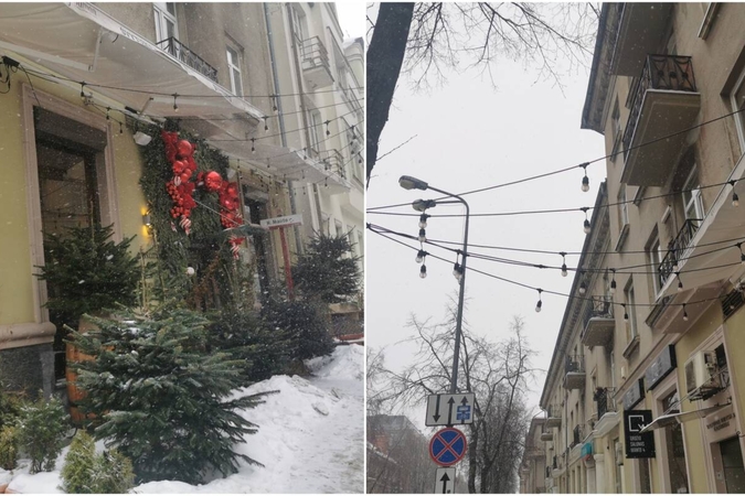Užsitęsė: kalendorinė žiema jau eina į pabaigą, tačiau kai kurias Klaipėdos vietas dar vis puošia kalėdinės dekoracijos.