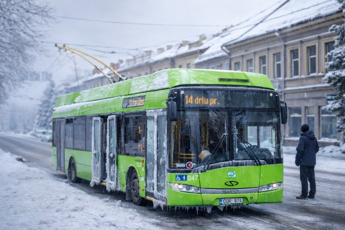 Iššūkiai viešajame transporte – ir užšalusios durys