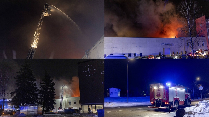 Ugniagesiai: angare kilęs gaisras – lokalizuotas