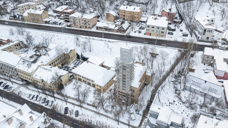 Atkuriamas architektūros akcentas: Kaunas finansuos Evangelikų reformatų bažnyčios bokšto atstatymą