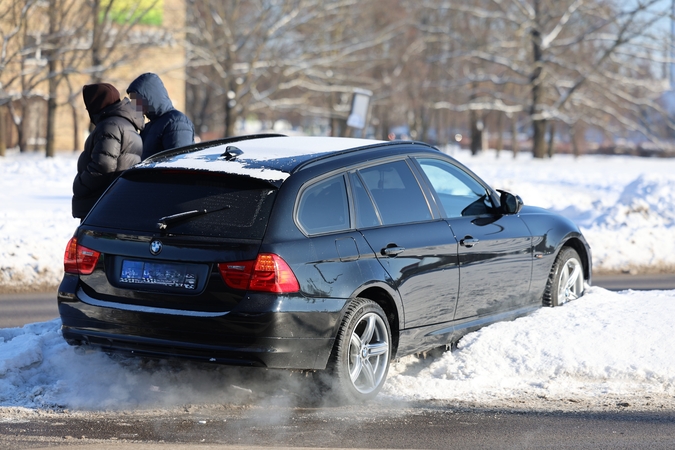 Rekordiškai šaltą dieną – žinia iš Kauno policijos
