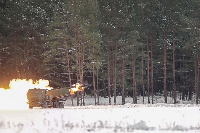 JAV kariai Klaipėdos rajone treniruojasi vykdyti kovinius šaudymus iš HIMARS