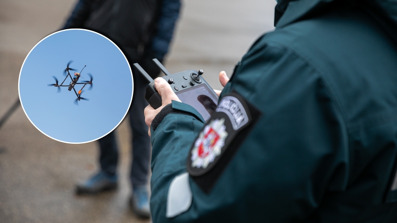Policijos eksperimentas – vietoje iškviestų patrulių gali atskristi dronas