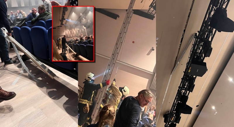 Koncertas Nidoje galėjo baigtis tragedija: nuo lubų nukrito konstrukcija