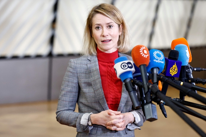 Kallas: Europa privalo reikalauti apriboti Rusijos armiją
