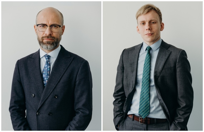 Andrius Romanovskis, Lietuvos verslo konfederacijos (LVK) prezidentas ir Vilius Kriaučiūnas, Lietuvos verslo konfederacijos (LVK) vyriausiasis politikos ir ekonomikos patarėjas