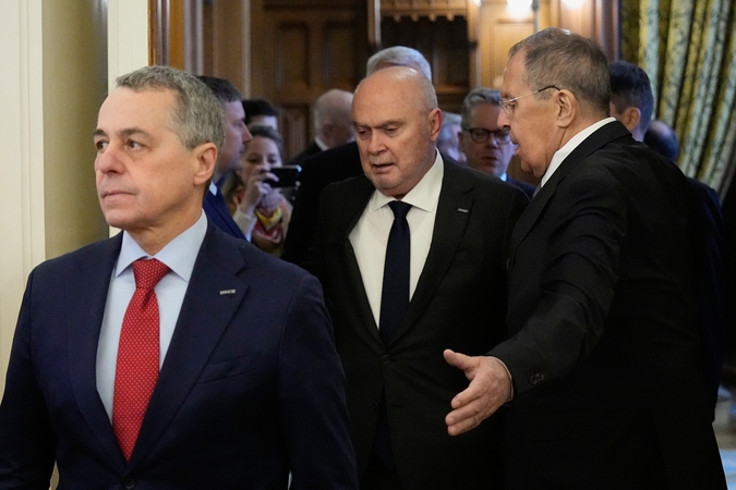 Pirmą kartą po invazijos į Ukrainą ESBO vadovai surengė vizitą Maskvoje