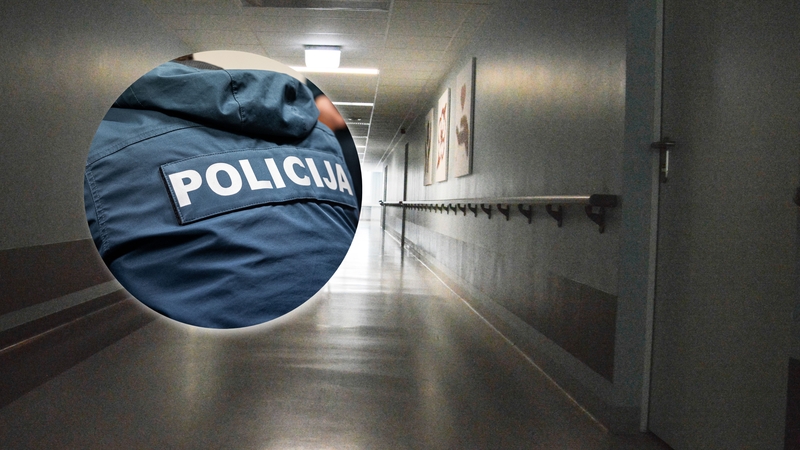 Ligoninėje sulaikant įtariamąjį nukentėjo policininkas