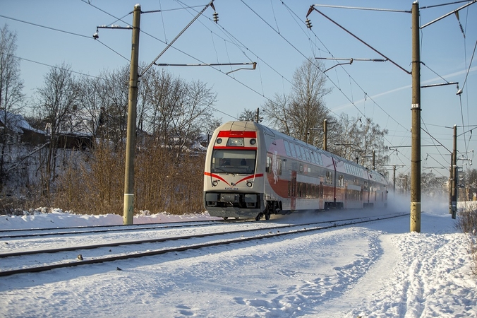 Dėl šalčio Lietuvoje galimi pavieniai traukinių vėlavimai