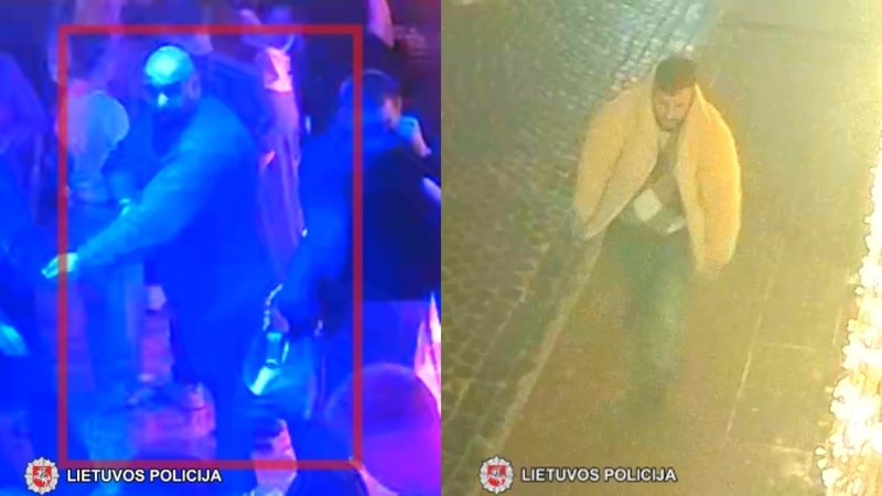 Po vagystės sostinės klube – ir trys mokėjimai kortele: policija turi klausimų šiam vyrui