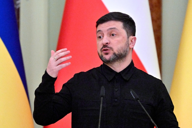 Zelenskis: mintį rengti Ukrainoje rinkimus perša rusai