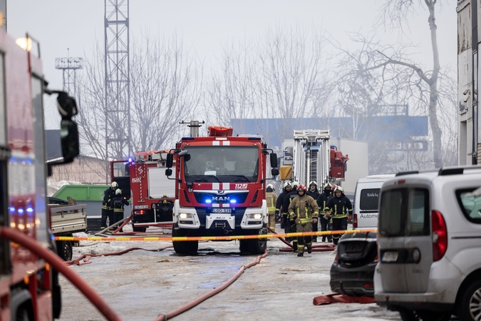 Po gaisro Vilniuje – klausimai dėl galimo sabotažo