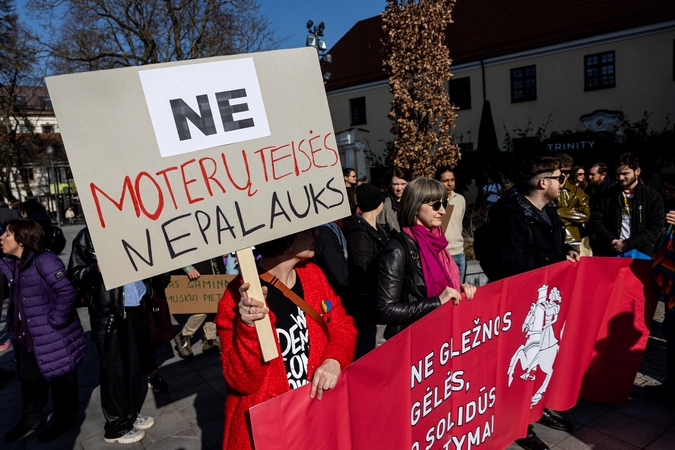 Vilniuje rengiamos dešimtosios moterų solidarumo eitynės