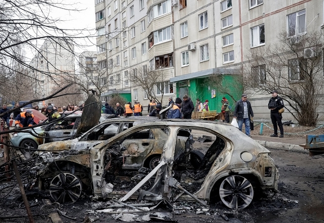 Charkivo srityje per Rusijos dronų smūgius žuvo žmogus, devyni sužeisti