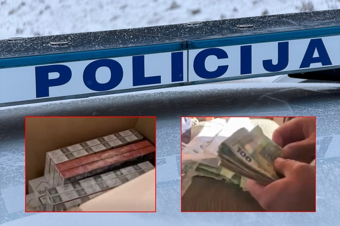 Kratos Plungėje: vyro namuose ir garažuose – kontrabandinės cigaretės ir pluoštas pinigų 