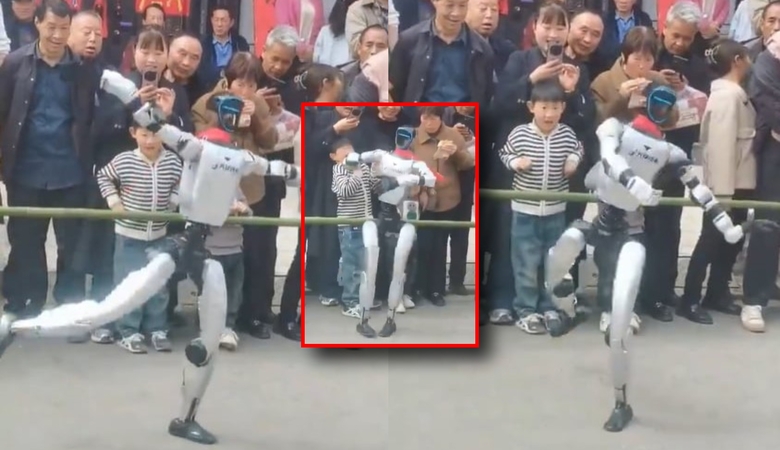 Technologijų šiurpas: robotas-humanoidas smogė vaikui į veidą