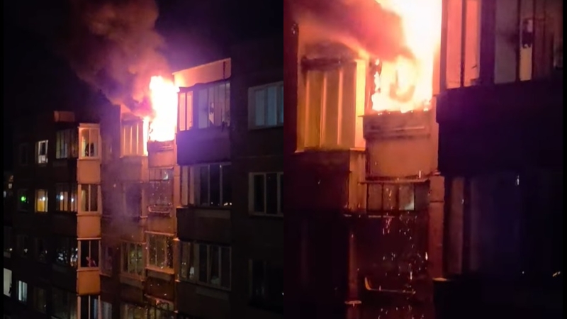 Sostinės Pašilaičių mikrorajone liepsnos ryja butą