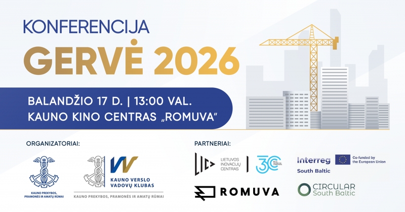 Statybų sektoriaus aktualijos konferencijoje „GERVĖ 2026“