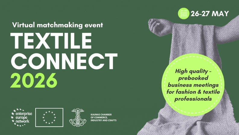 Tekstilės sektoriaus įmonės kviečiamos dalyvauti „Textile Connect 2026“