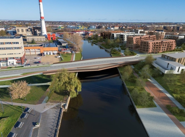Nuomonės: dalis klaipėdiečių naują Bastionų tiltą per Dangę norėtų matyti be automobilių eismo, kiti tokias iniciatyvas laiko keistomis.