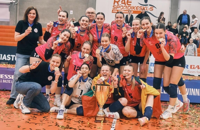 Metraštis: „Kauno-VDU“ tinklininkių komanda ketvirtą kartą tapo Baltijos lygos čempione.