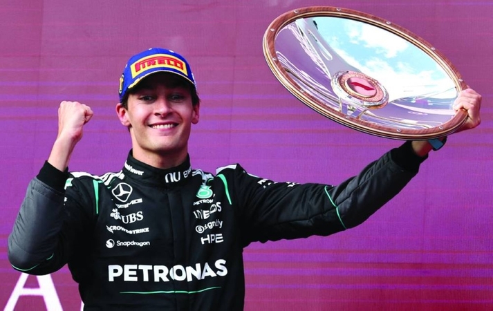 Sėkmė: G. Russellas – F1 pasaulio čempionato bendros įskaitos lyderis.