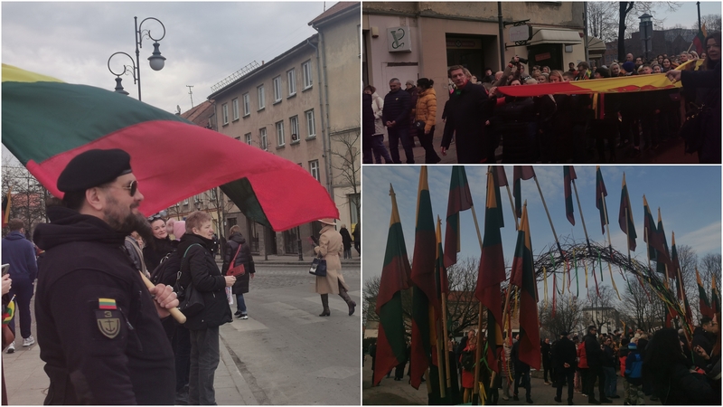 Kovo 11-osios proga – puokštė renginių