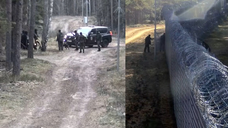 Surasti pasienyje su Lenkija anksčiau pabėgę du migrantai
