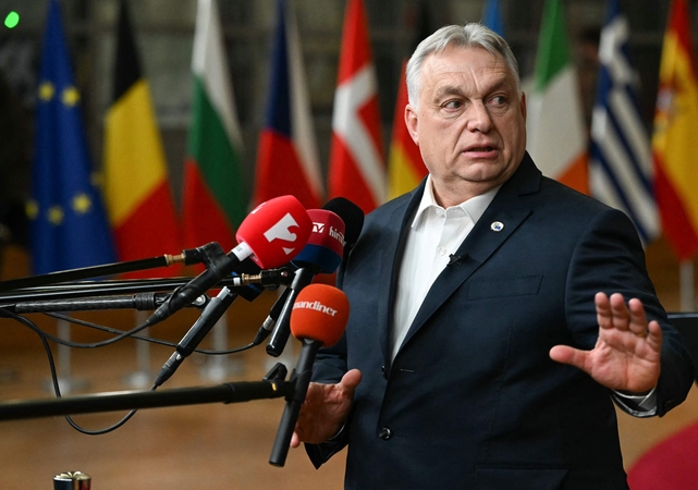 ES lyderiai susirėmė su Orbanu dėl Ukrainos