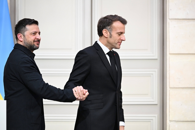 Zelenskio derybos su Macronu: bendra ginklų gamyba, oro gynyba, aviacija