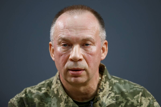 Syrskis: žiemos mėnesiais Ukraina atsikovojo daugiau teritorijų nei Rusijai pavyko užimti